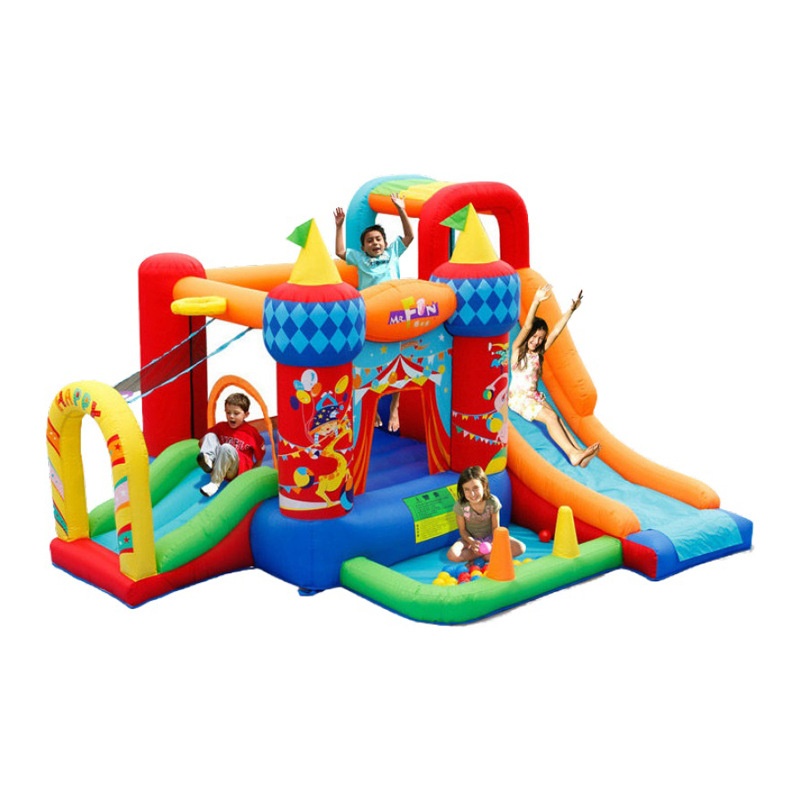 Circus children slides inflatable castles outdoor small playgrounds home indoor jumping beds naughty castle for children kids