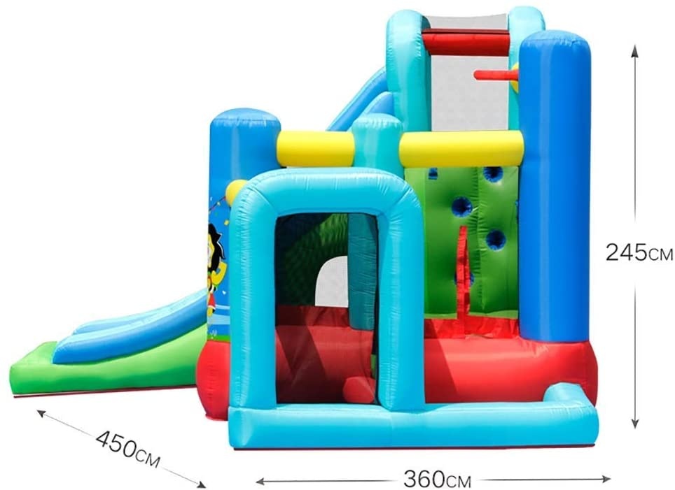 Air Cushion Castle Inflatable Bounce Castle House Kids Party Bouncy House with Commercial Grade Air Blower Included Inflatable C