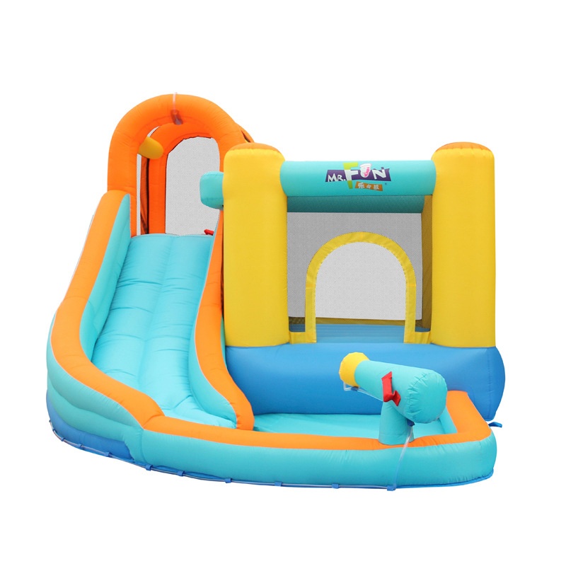 Play water children's slide inflatable castle outdoor small outdoor trampoline home indoor trampoline naughty castle