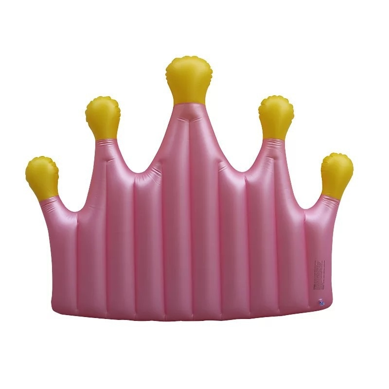 Pool Floats Inflatable Rafts Inflatable Pink Crown Outdoor Water Lounge Inflatable Raft for Adults & Kids summer water pool floa