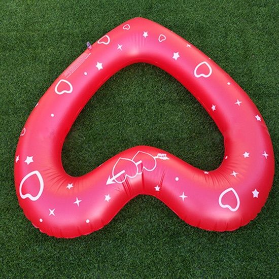 Water Sport with China Inflatable float with Red Heart love float for Swimming