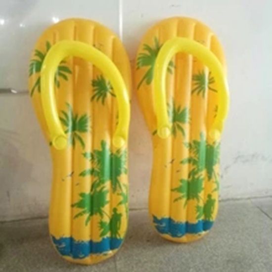 Eco- friendly PVC Giant inflatable Colorful Slipper Float for Swimming