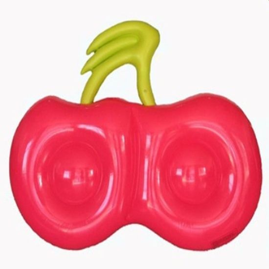 Cute Fruit shape Raft inflatable Double Cherry Float for Air Mattress float toy