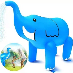 Outdoor lawn Elephant sprinkling toy water spray for children family outdoor water spray toy custom inflatable water spray toy