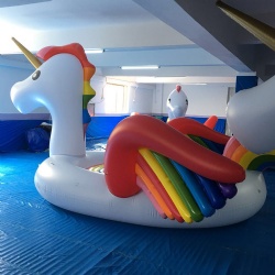 6 people new unicorn floating row inflatable new floating bed 6 people big Pegasus floating row inflatable water recliner float
