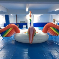 6 people new unicorn floating row inflatable new floating bed 6 people big Pegasus floating row inflatable water recliner float