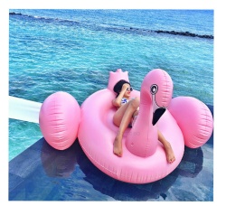 Flamingo Pool Float Tubes for Floating Inflatable Swim Party Toys Summer Beach Swimming Pool Lounge Raft Decorations Toys for Ad