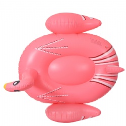 2021 new inflatable thin neck flamingo floating row PVC water animal mount floating bed manufacturer spot wholesale