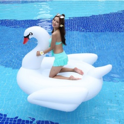 Factory Spot white swan mount floating row wings anti-turning adult mount recliner swimming ring net red ins swan swimming ring