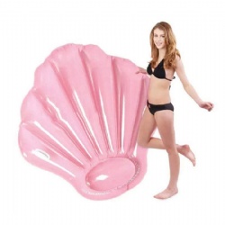 Seashell swimming pool float summer fun inflatable shell float pink shell swimming pool or beach toys suitable for children adul