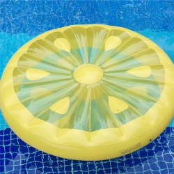 Manufacturers produce PVC water inflatable big lemon floating row 160CM  can be customized OEM swimming pool float