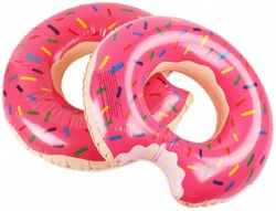 PVC Inflatable Water Doughnut Floating Row New Children's Water Doughnut Floating Boat Donut pool swimming ring inflatable