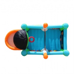 Children's slide inflatable castle outdoor small bounce air cushion outdoor home indoor bounce bed naughty castle