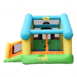 Dog house trampoline children's slide inflatable castle outdoor square small portable indoor home trampoline naughty castle