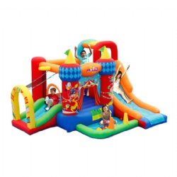 Circus children slides inflatable castles outdoor small playgrounds home indoor jumping beds naughty castle for children kids