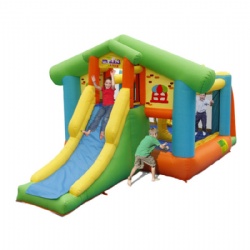 Cat cabin jumping bed Inflatable bounce house slide to jump castle for children outdoor indoor family playground and garden