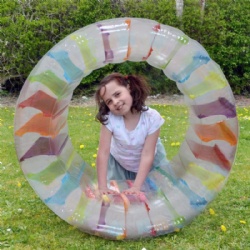 Inflatable roller floating board color water wheel pool roller toy summer water suitable for outdoor use by children and adults