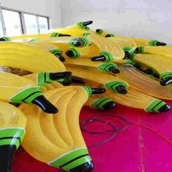 Latest Giant Inflatable Bnana style water Floats for Park Rafts
