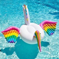 Lovely Giant toy with Inflatable Float Pegasus float with color wing