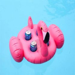 Amazing cup Holder with inflatable Flamingo Four holder for Sale