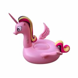 160cm float toy Inflatable Pink Unicorn seat float for Birthday Party Gift