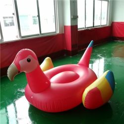 Colorful Bird toy Inflatable Red Parrot Raft float for Outdoor Sport