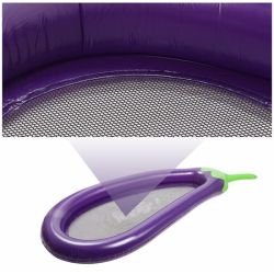 Stock float with PVC inflatable Aubergine float pool toy for Children play