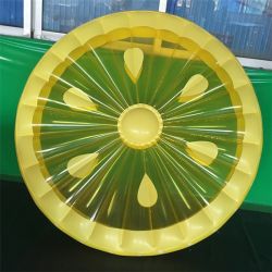Support Large Inflatable round Lemon shape float for party fun play